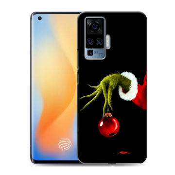 Силиконовый чехол на Vivo X50 Pro с принтом Новый год Гринч