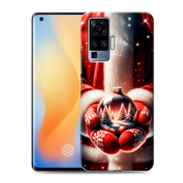 Силиконовый чехол на Vivo X50 Pro с принтом Новый год