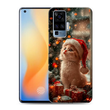 Силиконовый чехол на Vivo X50 Pro с принтом Новый год