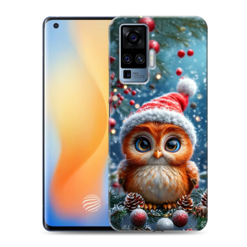 Силиконовый чехол на Vivo X50 Pro с принтом Новый год