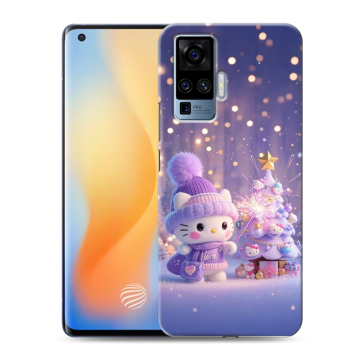 Силиконовый чехол на Vivo X50 Pro с принтом Новый год