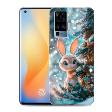 Силиконовый чехол на Vivo X50 Pro с принтом Новый год