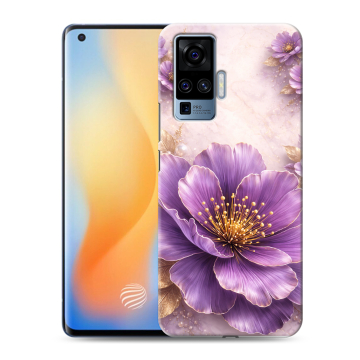 Силиконовый чехол на Vivo X50 Pro с принтом женский