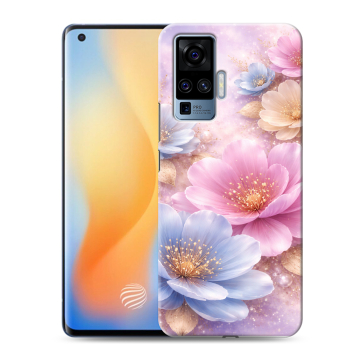 Силиконовый чехол на Vivo X50 Pro с принтом женский