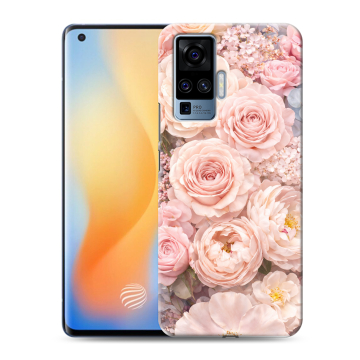 Силиконовый чехол на Vivo X50 Pro с принтом женский