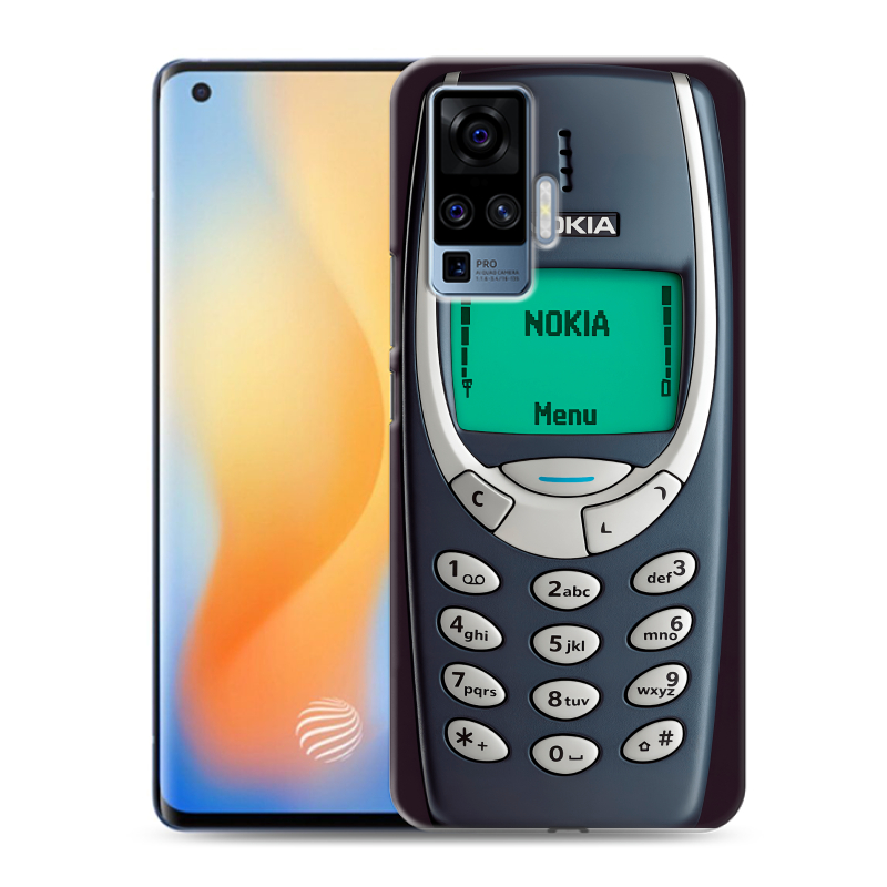 Силиконовый чехол на Vivo X50 Pro с принтом Старый телефон Силиконовый чехол на Vivo X50 Pro с принтом Старый телефон