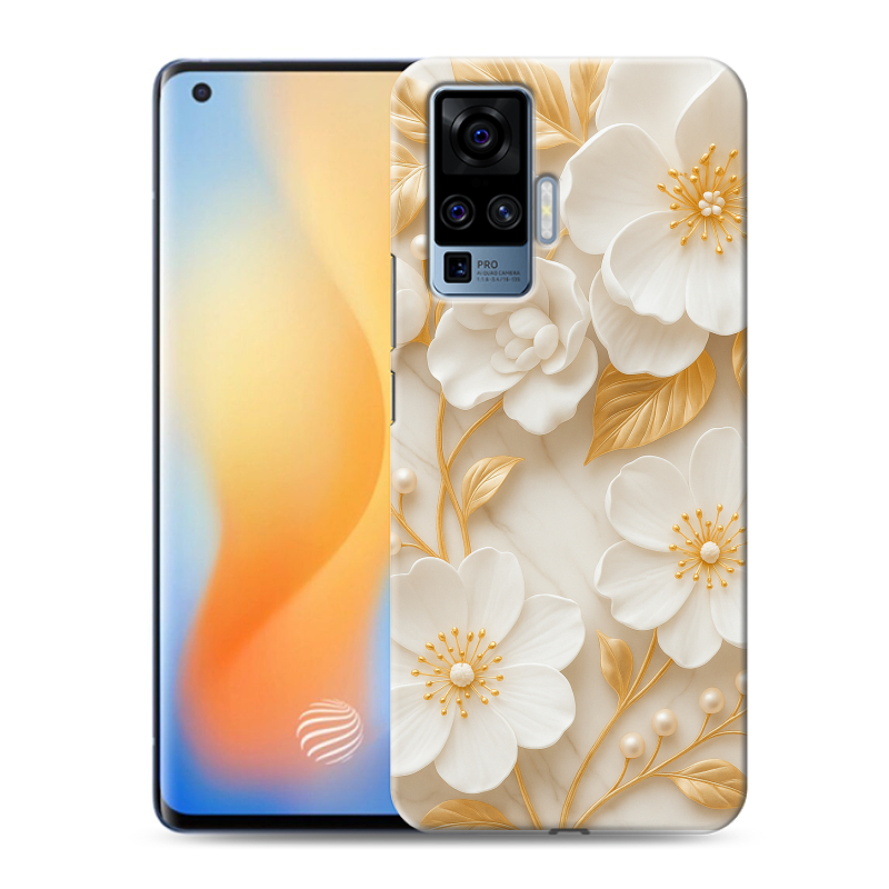 Силиконовый чехол на Vivo X50 Pro с принтом Цветы Силиконовый чехол на Vivo X50 Pro с принтом Цветы