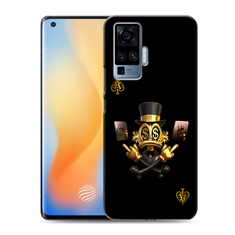 Силиконовый противоударный чехол на Vivo X50 Pro с принтом Золотой скрудж макдак Силиконовый противоударный чехол на Vivo X50 Pro с принтом Золотой скрудж макдак