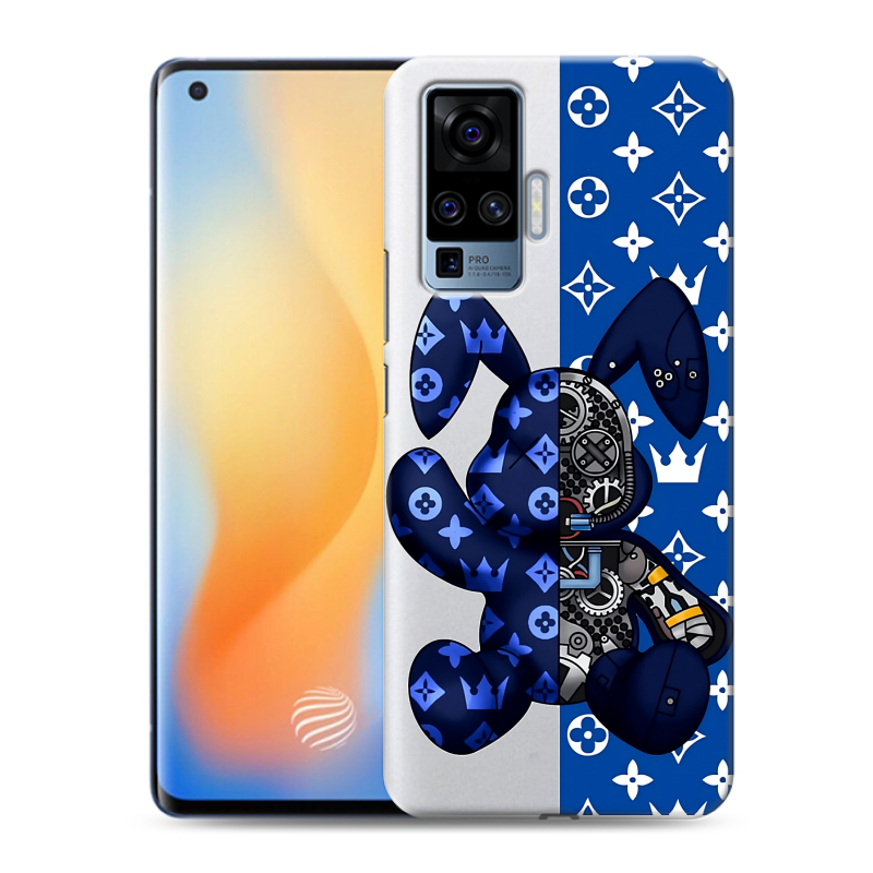 Силиконовый противоударный чехол на Vivo X50 Pro с принтом Луи робот Силиконовый противоударный чехол на Vivo X50 Pro с принтом Луи робот
