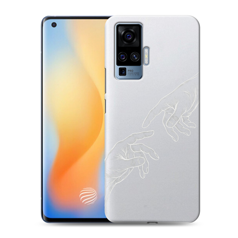 Силиконовый противоударный чехол на Vivo X50 Pro с принтом Сотворение мира Силиконовый противоударный чехол на Vivo X50 Pro с принтом Сотворение мира