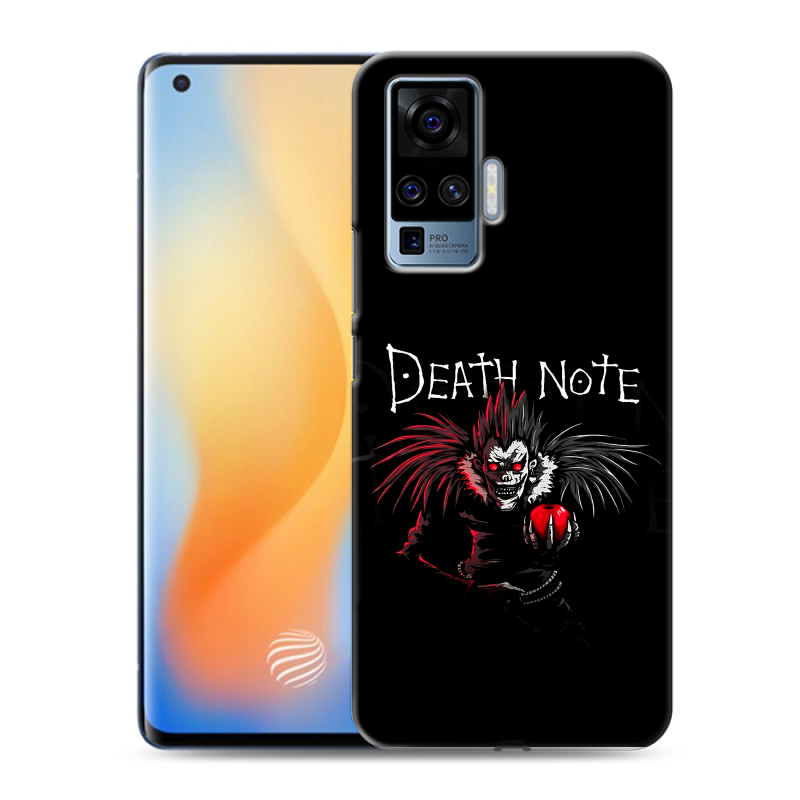 Силиконовый чехол на Vivo X50 Pro с принтом Death note Тетрадь смерти Силиконовый чехол на Vivo X50 Pro с принтом Death note Тетрадь смерти