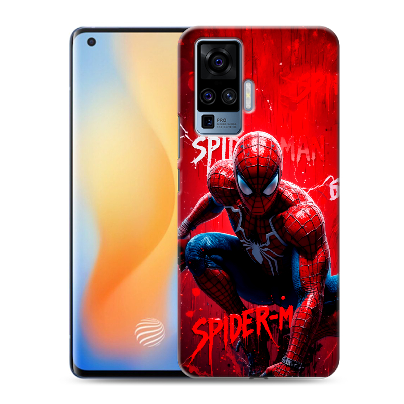 Силиконовый чехол на Vivo X50 Pro с принтом Spiderman Человек паук Силиконовый чехол на Vivo X50 Pro с принтом Spiderman Человек паук