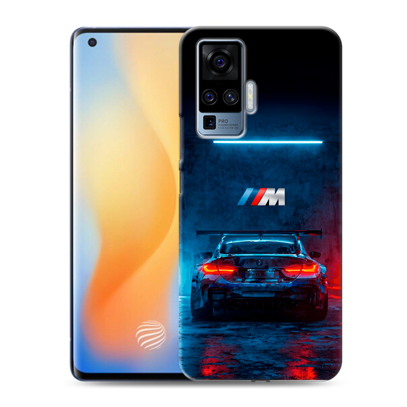 Пластиковый чехол на Vivo X50 Pro с принтом BMW БМВ Пластиковый чехол на Vivo X50 Pro с принтом BMW БМВ