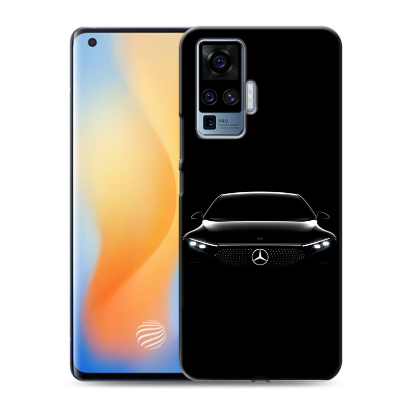 Пластиковый чехол на Vivo X50 Pro с принтом Mercedes Мерседес Пластиковый чехол на Vivo X50 Pro с принтом Mercedes Мерседес