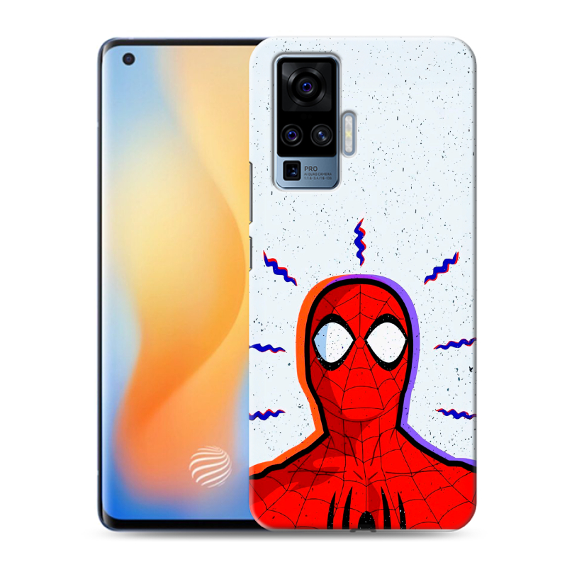 Пластиковый чехол на Vivo X50 Pro с принтом Spiderman Человек паук Пластиковый чехол на Vivo X50 Pro с принтом Spiderman Человек паук