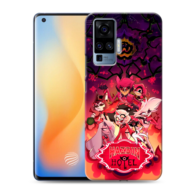 Пластиковый чехол на Vivo X50 Pro с принтом Hazbin Hotel Отель Хазбин Пластиковый чехол на Vivo X50 Pro с принтом Hazbin Hotel Отель Хазбин