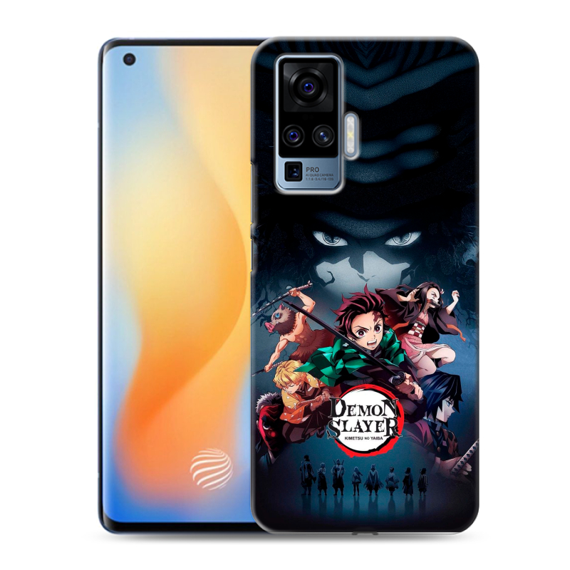 Силиконовый противоударный чехол на Vivo X50 Pro с принтом Demon Slayer Клинок рассекающий демонов Силиконовый противоударный чехол на Vivo X50 Pro с принтом Demon Slayer Клинок рассекающий демонов