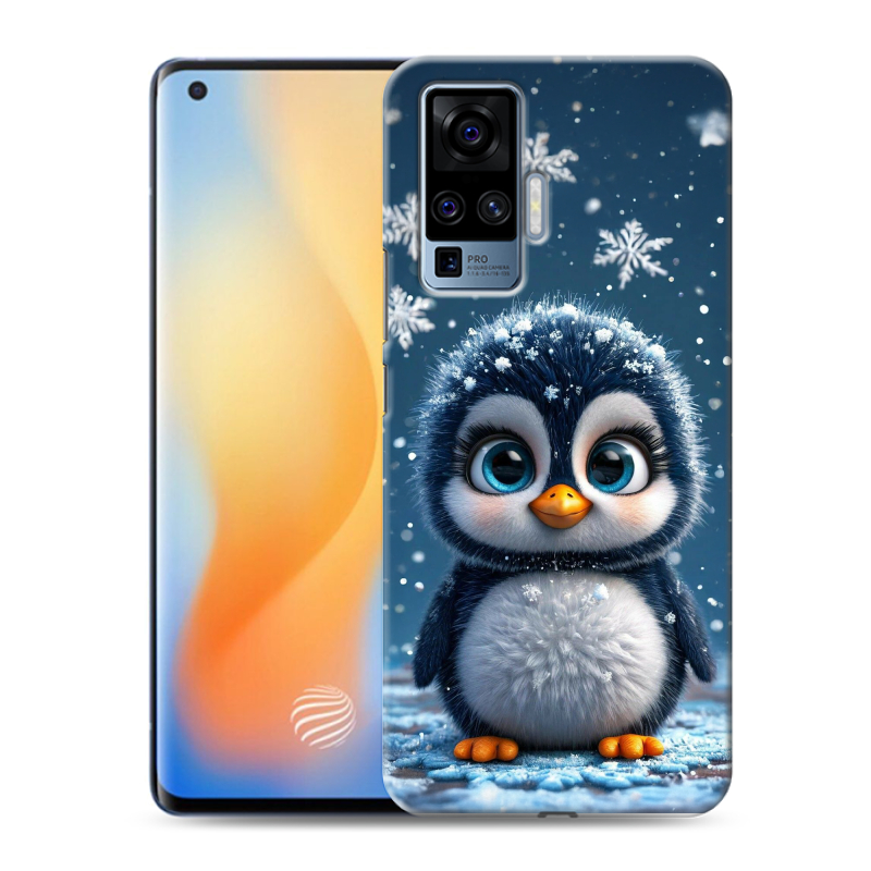 Силиконовый противоударный чехол на Vivo X50 Pro с принтом Новый год Силиконовый противоударный чехол на Vivo X50 Pro с принтом Новый год