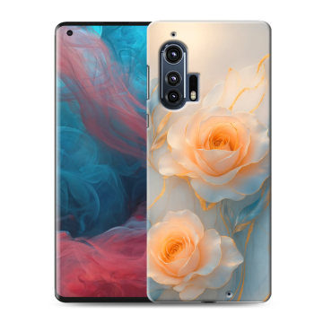 Силиконовый чехол на Motorola Edge Plus с принтом Женский