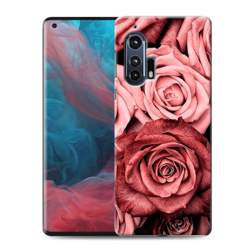 Силиконовый чехол на Motorola Edge Plus с принтом Цветы розы