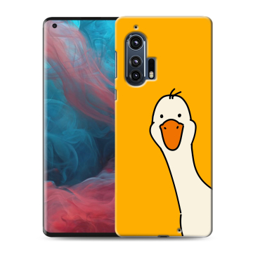 Силиконовый чехол на Motorola Edge Plus с принтом Утка