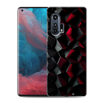 Силиконовый чехол на Motorola Edge Plus с принтом Абстракция