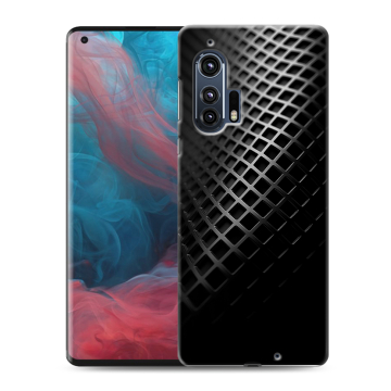 Силиконовый чехол на Motorola Edge Plus с принтом Текстура металла