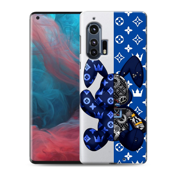 Силиконовый чехол на Motorola Edge Plus с принтом Луи робот