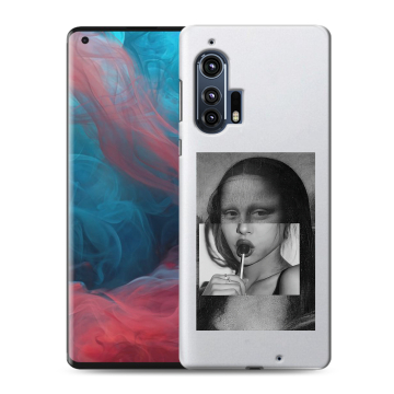 Силиконовый чехол на Motorola Edge Plus с принтом Мона Лиза
