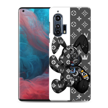Силиконовый чехол на Motorola Edge Plus с принтом Луи робот