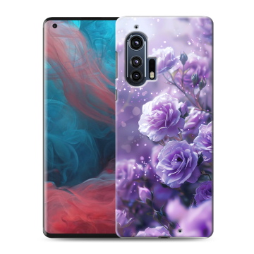 Силиконовый чехол на Motorola Edge Plus с принтом Розы цветы Силиконовый чехол на Motorola Edge Plus с принтом Розы цветы