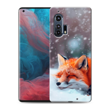 Силиконовый чехол на Motorola Edge Plus с принтом лиса