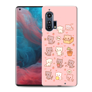 Силиконовый чехол на Motorola Edge Plus с принтом Hello Kitty Хелоу Кити