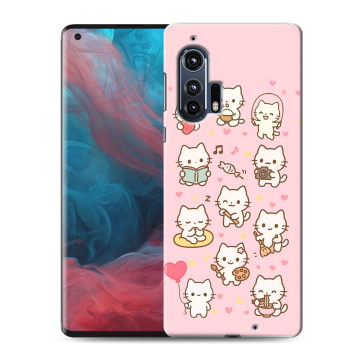 Силиконовый чехол на Motorola Edge Plus с принтом Hello Kitty Хелоу Кити