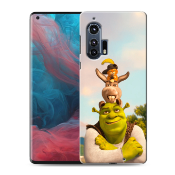 Силиконовый чехол на Motorola Edge Plus с принтом Шрек Shrek Силиконовый чехол на Motorola Edge Plus с принтом Шрек Shrek