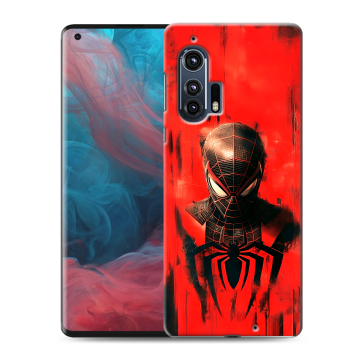 Силиконовый чехол на Motorola Edge Plus с принтом человек паук spiderman