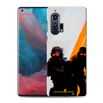 Силиконовый чехол на Motorola Edge Plus с принтом Контер страйк Counter strike