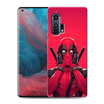 Силиконовый чехол на Motorola Edge Plus с принтом Дедпул Deadpool