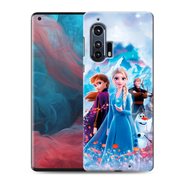 Силиконовый чехол на Motorola Edge Plus с принтом Холодное сердце Frozen