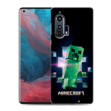 Силиконовый чехол на Motorola Edge Plus с принтом Майнкрафт Minecraft