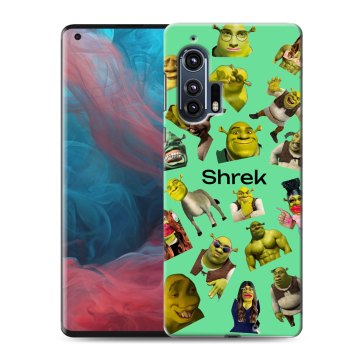 Силиконовый чехол на Motorola Edge Plus с принтом Шрек Shrek Силиконовый чехол на Motorola Edge Plus с принтом Шрек Shrek