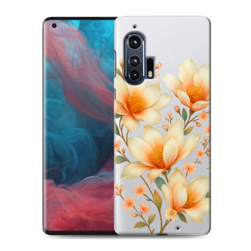 Силиконовый чехол на Motorola Edge Plus с принтом Цветы Силиконовый чехол на Motorola Edge Plus с принтом Цветы
