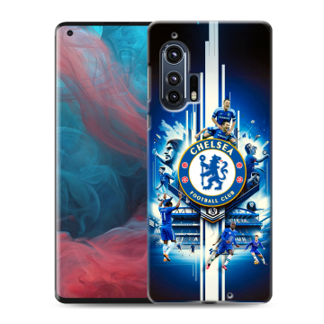 Силиконовый чехол на Motorola Edge Plus с принтом Chelsea Челси Силиконовый чехол на Motorola Edge Plus с принтом Chelsea Челси