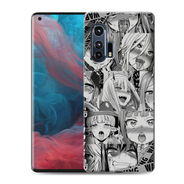 Силиконовый чехол на Motorola Edge Plus с принтом Ahegao Ахегао Аниме Силиконовый чехол на Motorola Edge Plus с принтом Ahegao Ахегао Аниме