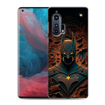Силиконовый чехол на Motorola Edge Plus с принтом Batman Бэтмен Силиконовый чехол на Motorola Edge Plus с принтом Batman Бэтмен
