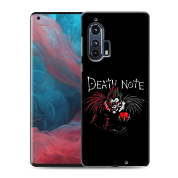 Силиконовый чехол на Motorola Edge Plus с принтом Death note Тетрадь смерти
