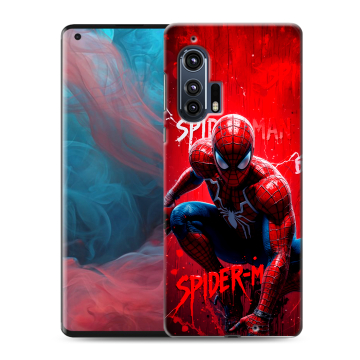 Силиконовый чехол на Motorola Edge Plus с принтом Spiderman Человек паук Силиконовый чехол на Motorola Edge Plus с принтом Spiderman Человек паук