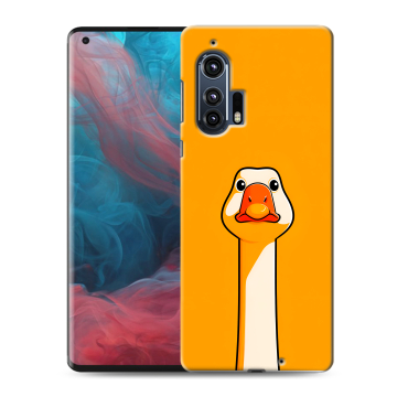 Силиконовый чехол на Motorola Edge Plus с принтом Смешная утка Силиконовый чехол на Motorola Edge Plus с принтом Смешная утка