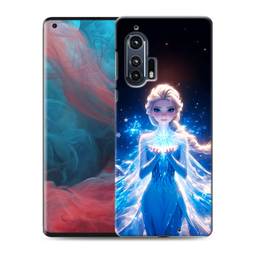 Силиконовый чехол на Motorola Edge Plus с принтом Холодное сердце Frozen