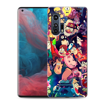 Силиконовый чехол на Motorola Edge Plus с принтом Gravity Falls Гравити Фолз